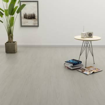 Self-Adhesive PVC Flooring Planks 4.46 m² - Light Grey