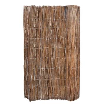 Natural Willow Fence 5x1m for Your Garden | HipoMarket