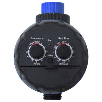 Single Outlet Water Timer with Ball Valves - Efficient Gardening