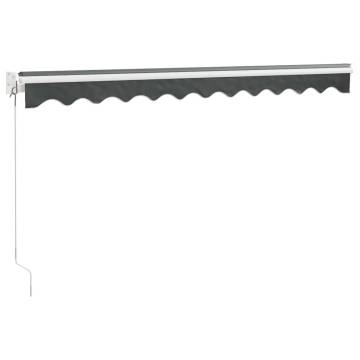 Retractable Awning Anthracite 3x2.5m - Durable & Stylish