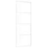 Sliding Door ESG Glass & Aluminium 76x205 cm - White