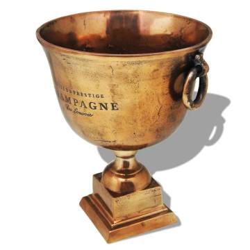 Trophy Cup Champagne Cooler - Stylish Copper Brown Cooler