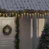 Christmas Icicle Lights - 40pcs Warm White with Remote Control