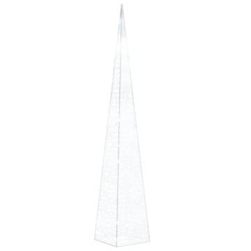 Acrylic Decorative LED Light Cone - Cold White 60 cm