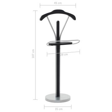 Stylish Suit Stand 45x35x107 cm - Black & Grey | Hipomarket