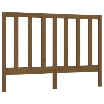 Honey Brown Bed Headboard - Solid Pine Wood | HipoMarket