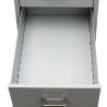 File Cabinet with 5 Drawers - Grey Steel 68.5 cm | HipoMarket