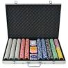 Poker Set with 1000 Laser Chips in Aluminium Case