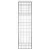 Gabion Basket Posts - 2 pcs 40x40x140 cm Iron | HipoMarket