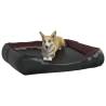 Dog Bed Black & Brown 105x80 cm Faux Leather - Stylish & Comfy