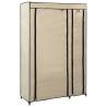 Folding Wardrobes 2 pcs Cream - Space-Saving Storage Solution