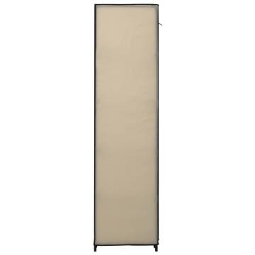 Folding Wardrobes 2 pcs Cream - Space-Saving Storage Solution