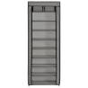 Shoe Cabinet with Cover Grey 57x29x162 cm - Hipomarket