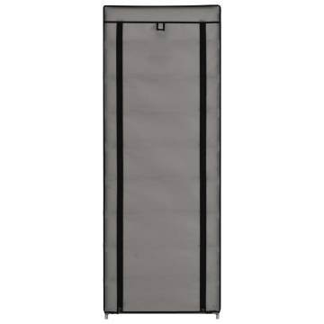 Shoe Cabinet with Cover Grey 57x29x162 cm - Hipomarket