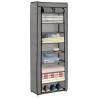 Shoe Cabinet with Cover Grey 57x29x162 cm - Hipomarket