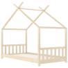 Kids Bed Frame - Solid Pine Wood 70x140 cm | Hipomarket