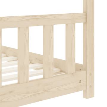 Kids Bed Frame - Solid Pine Wood 70x140 cm | Hipomarket