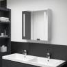 LED Bathroom Mirror Cabinet Concrete Grey 62x14x60 cm Colour concrete grey Size 62 x 14 x 60 cm Quantity in Package 1 