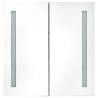 LED Bathroom Mirror Cabinet - Concrete Grey | 62x14x60 cm