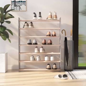 Shoe Rack Grey 90x24x117 cm - Stylish & Sturdy Storage