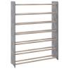 Shoe Rack Grey 90x24x117 cm - Stylish & Sturdy Storage