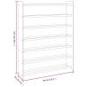 Shoe Rack Grey 90x24x117 cm - Stylish & Sturdy Storage