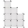 9-Cube Transparent PP Storage Cube Organiser | HipoMarket UK