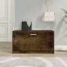 Shoe Bench Smoked Oak 80x24x45 cm | Stylish Shoe Storage