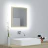 LED Bathroom Mirror Sonoma Oak - 40x8.5x37 cm | HipoMarket