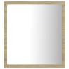 LED Bathroom Mirror Sonoma Oak - 40x8.5x37 cm | HipoMarket