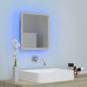 LED Bathroom Mirror Sonoma Oak - 40x8.5x37 cm | HipoMarket