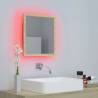 LED Bathroom Mirror Sonoma Oak - 40x8.5x37 cm | HipoMarket