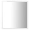 LED Bathroom Mirror High Gloss White - Contemporary Style