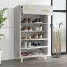 Shoe Cabinet Concrete Grey | Scandinavian Style – Hipomarket