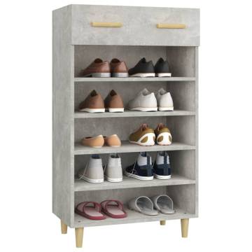 Shoe Cabinet Concrete Grey | Scandinavian Style – Hipomarket