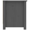 Shoe Cabinet Grey 110x38x45.5 cm - Solid Pine Wood Storage