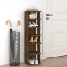 Brown Oak Shoe Rack - 27.5x27x102 cm | Hipomarket