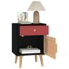 Trendy Black Bedside Cabinets - 2 pcs | Hipomarket UK