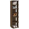 Brown Oak Shoe Rack - 27.5x27x102 cm | Hipomarket