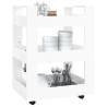 High Gloss White Kitchen Trolley - 60x45x80 cm | HipoMarket