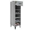 Shoe Cabinet Grey Sonoma - 30x35x105 cm Engineered Wood