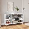 Shoe Cabinet High Gloss White - Stylish Storage Solution