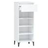 High Gloss White Shoe Rack - Stylish & Practical Storage