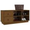 Shoe Bench Honey Brown - Solid Pine Wood | Hipo Market