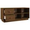 Shoe Bench Honey Brown - Solid Pine Wood | Hipo Market