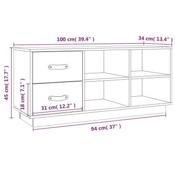 Shoe Bench Honey Brown - Solid Pine Wood | Hipo Market