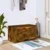 Wall-mounted Shoe Cabinet in Smoked Oak - Stylish & Space-Saving