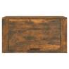 Wall-mounted Shoe Cabinet in Smoked Oak - Stylish & Space-Saving