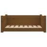 Stylish Honey Brown Dog Bed - Solid Pine Wood 75.5x55.5cm