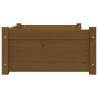 Stylish Honey Brown Dog Bed - Solid Pine Wood 75.5x55.5cm